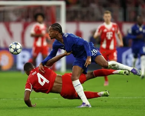The Blues' boss explodes when Bayern Munich center-back Tah avoids sending-off during UCL loss